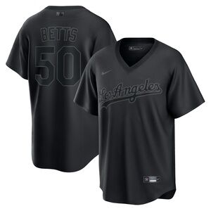 Los Angeles Dodgers Mookie Betts Nike Pitch Black Jersey